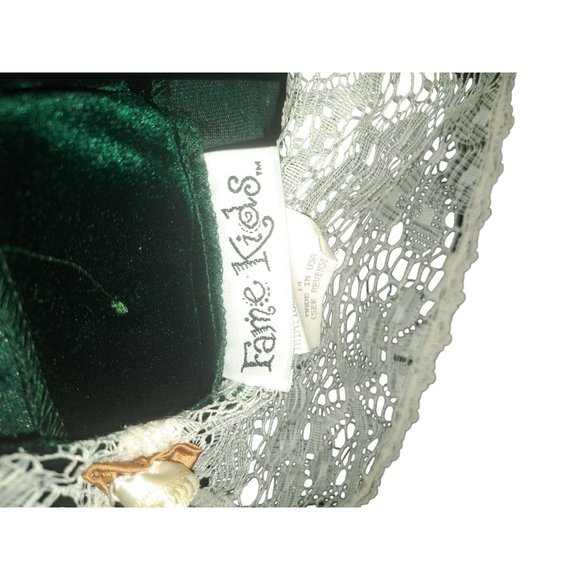 Fame Kids 14 Green/White Holiday Dress - Picture 5 of 6